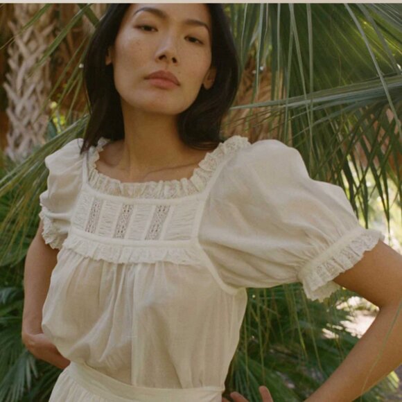 Doen - Frances Top in Salt Lace - Picture 1 of 5